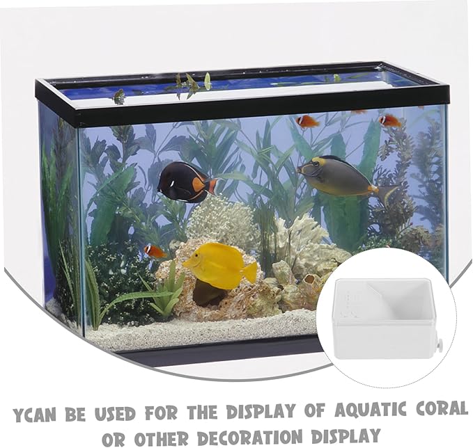 UPKOCH 1 Set Automatic Fish Food Dispenser Small Aquarium Feeder for Granules Flakes Powders Capacity Durable Design for Desktop Fish Tanks