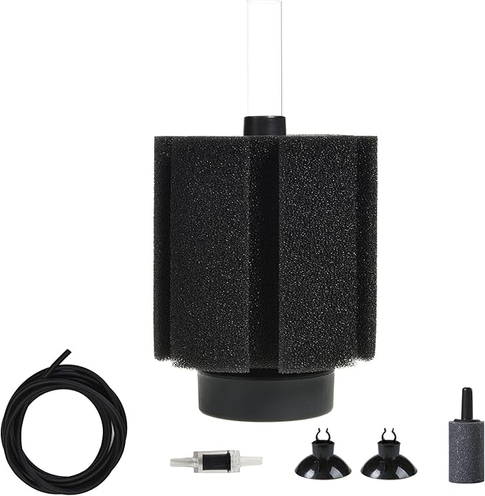 ALEGI Aquarium Sponge Filter with Air Stone 50 Gallon,Fish Tank Sponge Filter 55 Gallon for Breeding Fry Betta Shrimp (1 pcs)