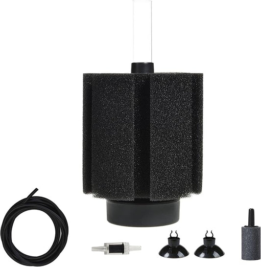 ALEGI Aquarium Sponge Filter with Air Stone 50 Gallon,Fish Tank Sponge Filter 55 Gallon for Breeding Fry Betta Shrimp (1 pcs)
