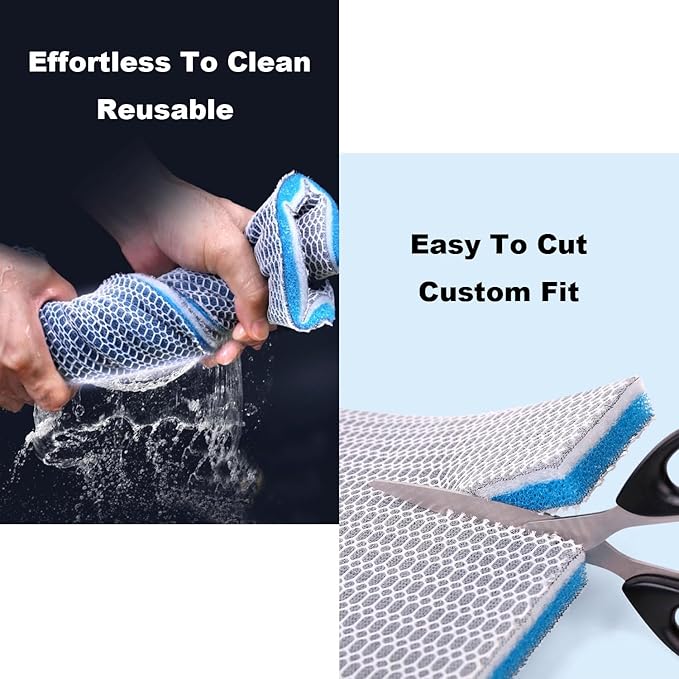15.7"x11.8" Aquarium Filter Media, Filter Floss,Filter Floss for Fish Tank,8-Layer Filter Pads for Aquarium, Fish Tank Sponge Pad Foam Filter Accessories for Pond