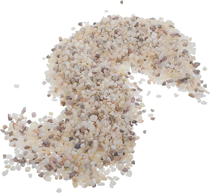 Unomor 1set Aquarium Gravel Decorative Stones Polished Natural Sand for Fish Tank Substrate Safe for Freshwater for Aquascaping and Vase Filling