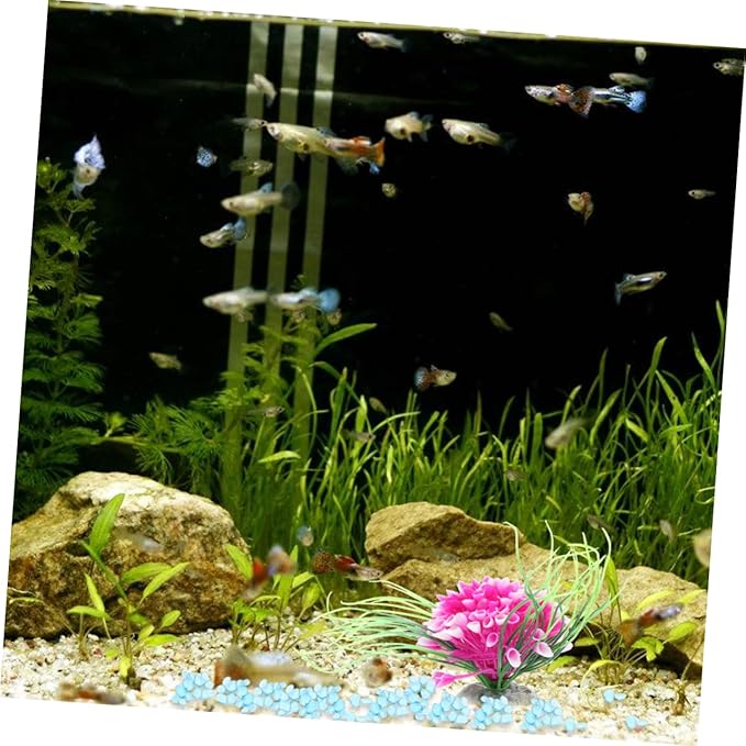 Aquarium Decorative Stones 500g Pack Fish Tank Bottom Sand Large Decor Pebbles Safe for All Fish Types