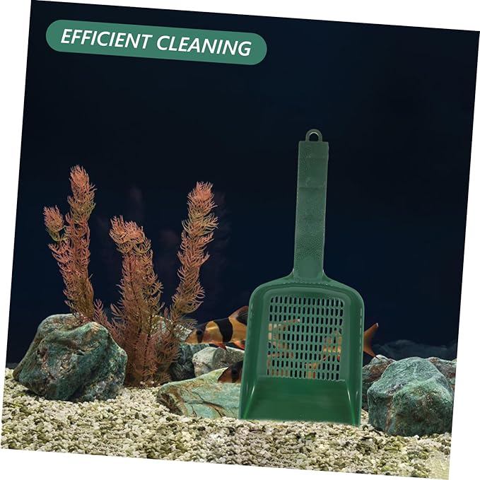 Abaodam Aquarium Sand Shovel for Fish Tank Cleaning Efficient Debris Removal Tool for Aquatic Environments Material Minimalist Design for Home Aquariums and Gardens
