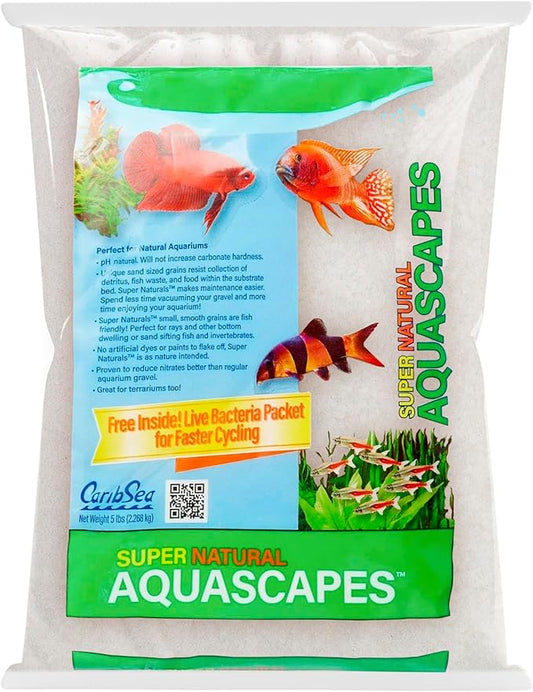Carib Sea ACS05820 Super Natural Moonlight Sand for Aquarium, 5-Pound