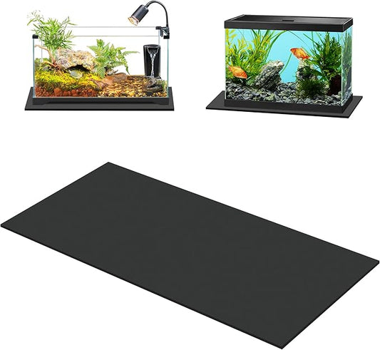 48 x 24 In Aquarium Fish Tank Self Leveling Mat, Compressible Neoprene Sponge Padding Shock Mat, Large Shockproof Waterproof Adhesive Foam Sheet Roll, DIY Rubber Cushions for Support Protection
