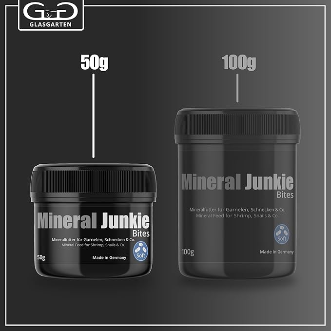 GlasGarten Mineral Junkie Bites (Sticks) for Shrimps, Crayfish, Crabs, Snails (50g)