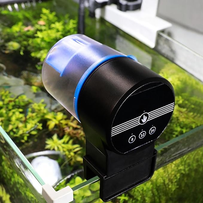 Auto Fish Feeder | with Timer Smart Rechargeable,Automatic Fish Feeder Small Tank | for Home Office Apartment Travel Vacation Pond