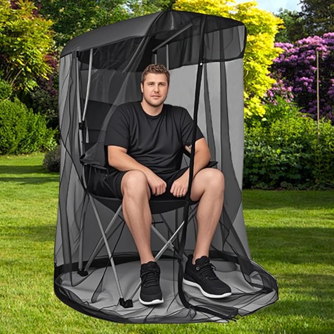 Waterproof Roof Chair Netting, Net Cover for Canopy Chair, Balcony, 82x89x160cm