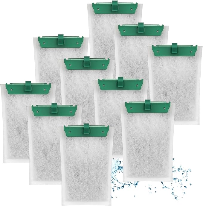 hygger HG137-5W Bio-Bag Filter Cartridges for Aquarium: 10 Pack Aquarium Replacement Filter Cartridges
