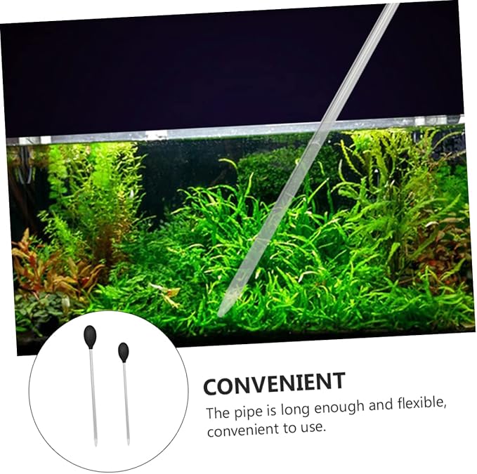 2pcs Aquarium Sand Cleaner Siphon Tool for Fish Tank Water Changes Manual Gravel Vacuum for Easy Waste Removal for Aquariums and Cleaning Tasks