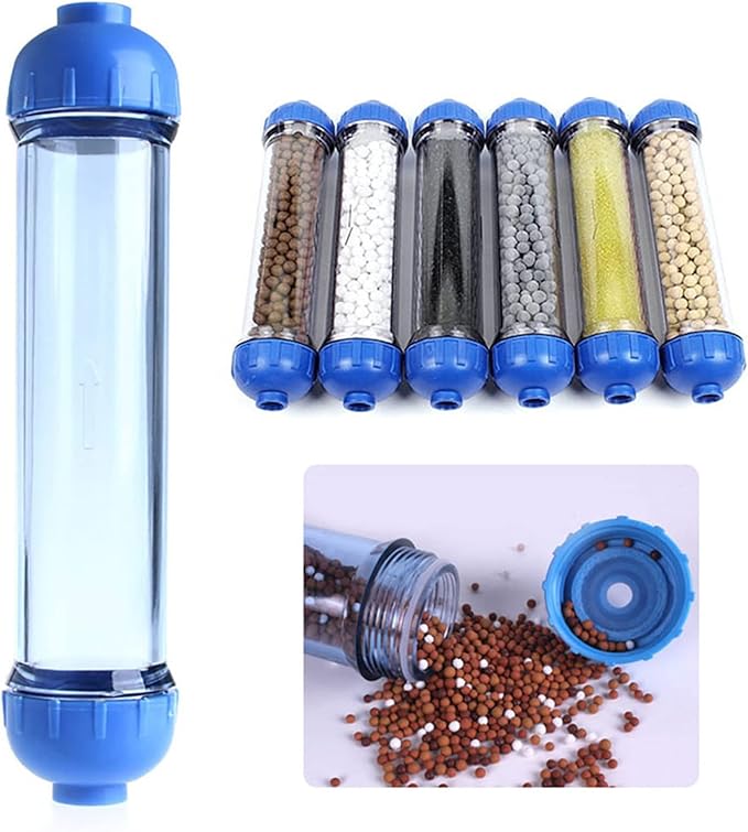 Water Filter Housing For Home & Sediment With 1/4" Ports Female Threaded In And Out Fittings Aquarium Heater Light Thermometers Gravel Sand Decorations Fish Tank Light Air