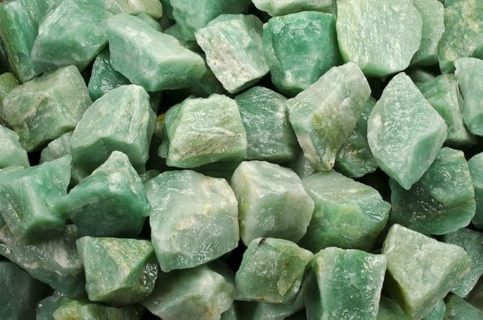 Fantasia Materials: 5 lbs Green Aventurine Rough Stones from India