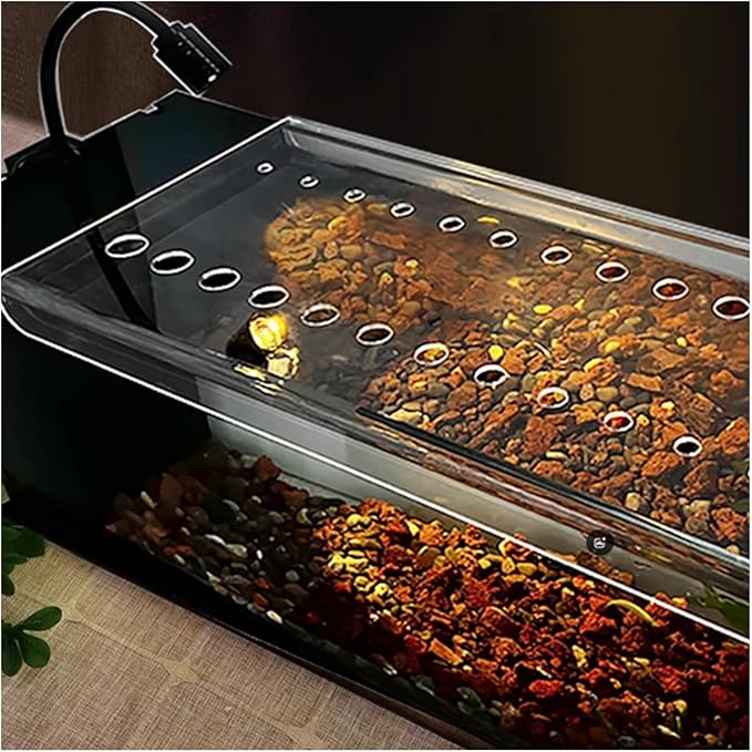 LZMZMQ Aquarium Fish Tank Top Cover Transparent Acrylic Sheet, Outdoor Porch Home Terrarium Lid Protective Hood, Custom Rectangle Anti-Fish Jump Lid(L50xW20in/127x50.8cm)