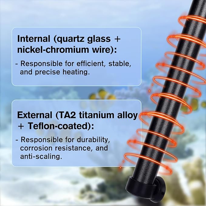 hygger Aquarium Heater,Submersible Fish Tank Heater with External Digital Display, Including Overheat & Leakage Protection and Temperature Sensor for Freshwater and Saltwater (200W for 26gal~40gal)