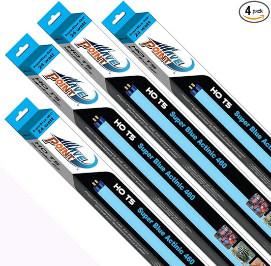 Wave Point 4-Pack Super Blue 460 HO T-5 39-Watt Universal Aquarium Lamp