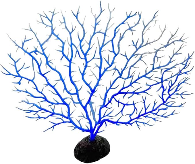 Artificial Coral Branch Decor Faux Reef Sea Fan Decorations for Aquariums Fish Tanks Landscape Ornament