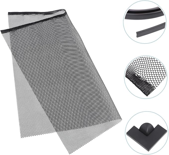 BESTonZON Aquarium Net Covers for Fish Tank Jumping Mesh Screen Lid Plastic Divider for Betta Fish DIY Aquarium Accessories Easy Installation Breathable Design