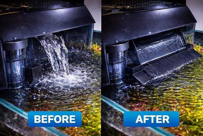 Aquarium Filter Baffle Compatible with Fluval AquaClear Filters: Smooth Flow, Noise Reduction (Black, AC20)