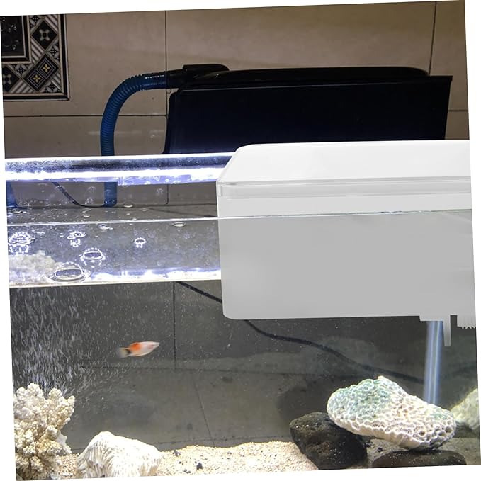 UPKOCH 1 Set Automatic Fish Food Dispenser Small Aquarium Feeder for Granules Flakes Powders Capacity Durable Design for Desktop Fish Tanks