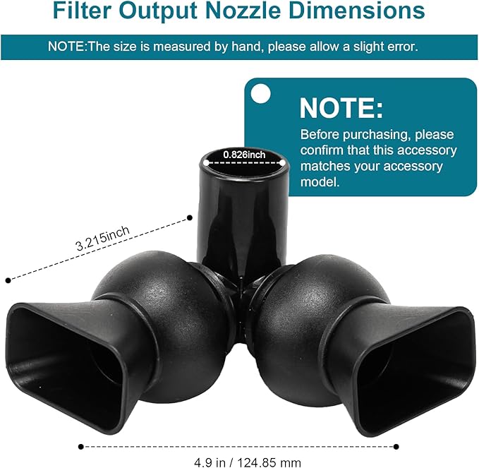 Replacement Output Nozzle for Fluval Fx4/Fx5/Fx6 High Performance Canister Filters Assembly, Aquarium Return Nozzle for Fluval Fx4,Fx5 Fx6 Replacement Parts