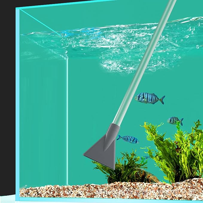 Aquarium Siphon Water Changer Fish Tanks Siphon Aquarium Siphon Vacuum for Fish Tanks Toilet Suction Aquarium Siphon Vacuum for Fish Tanks Gravel & Sand, Blue-1.5M