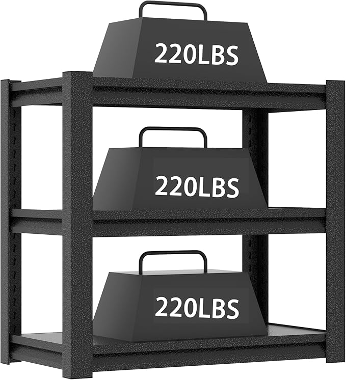 20-30 Gallon Fish Tank Stand - Metal Aquarium Stand, 34 "W x 18 "D x 31" H Adjustable Heavy Duty Reptile Tank Stand, Adjustable 3-Tier Fish Tank Rack Shelf for Home Office, Tank Not Included