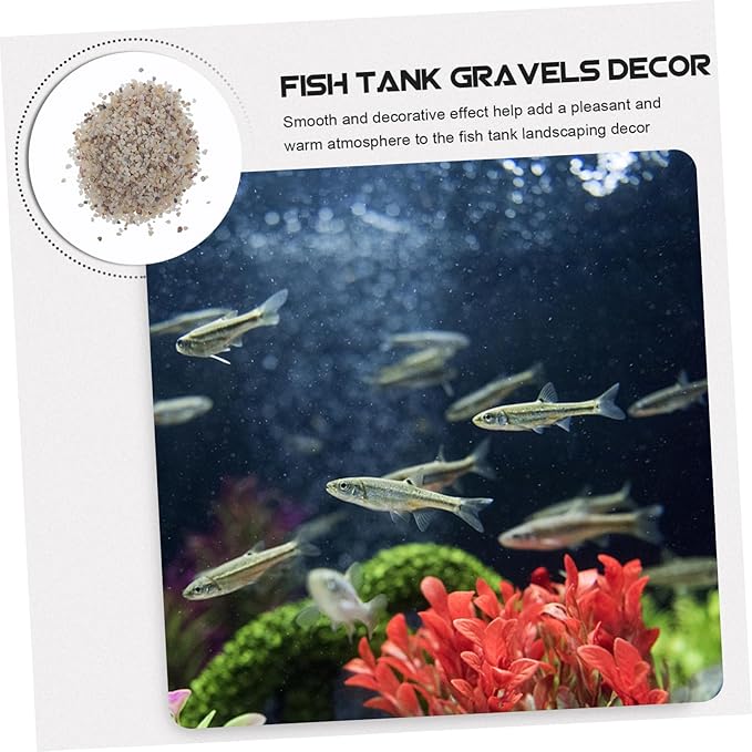 1Set Polished Aquarium Gravel for Fish Tanks Colorful Decorative Sand Stone for Fish Tank Decorations and Aquatic Plant Substrate