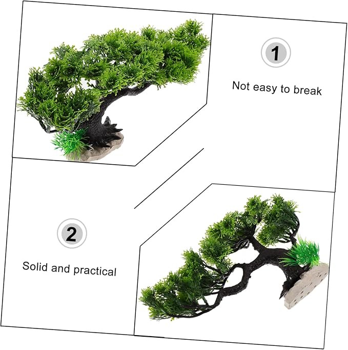 balacoo Artificial Aquarium Plant Lifelike Underwater Plastic Plants Decoration Ornament for Fish Tank Green