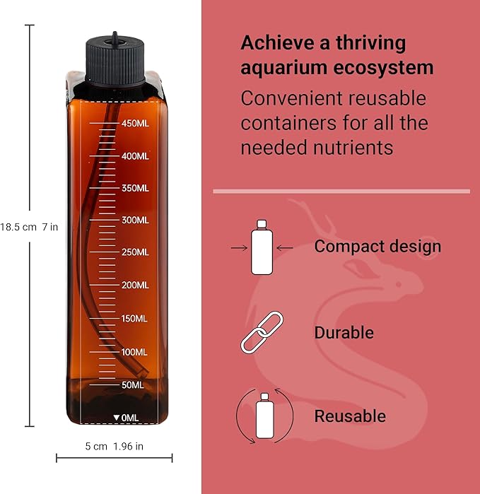 Chihiros Dosing Container - Dosing Reservoir - Dosing Pump Container - Storage Container for Aquarium Supplies - Fish Water Container - Precision Dosing of Fish Tank - Aquarium Supplies Dosing Kit