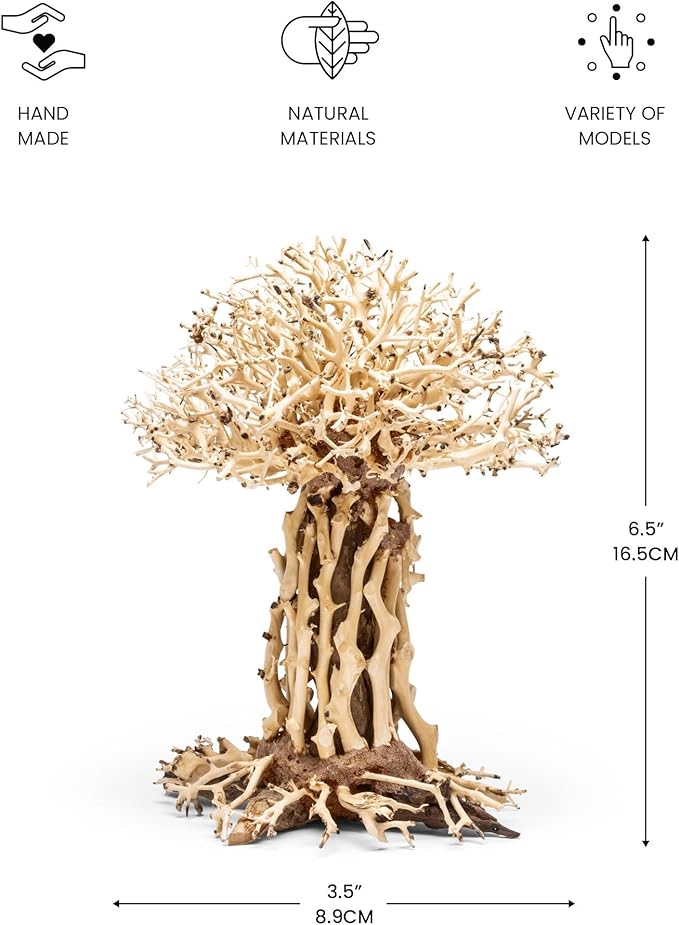 Ultum Nature Systems Bonsai - Handcrafted Hardscape Driftwood for Aquarium, Terrarium, Vivarium, Natural Aquascape Hardscape Decorations, Aquascaping Hardscape for Live Aquatic Plants - 007, Small