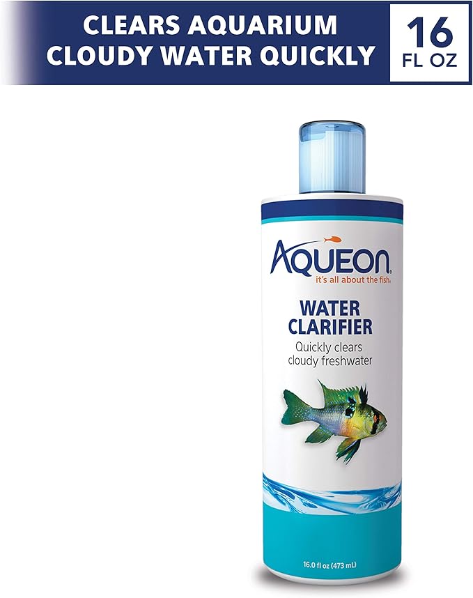 Aqueon Freshwater Aquarium Water Clarifier, Clears Cloudy Fish Tank Water, Safe to Use with Fish and Plants - 8 Ounces