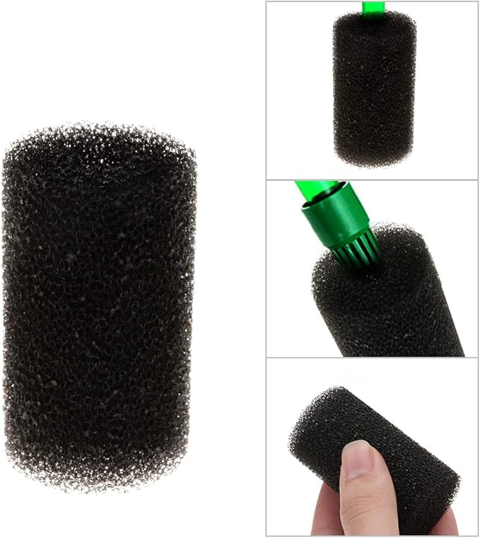Senzeal 4PCS Pre-Filter Foam Sponge Roll Aquarium Filter Intake Cover for Aquarium Fish Tank(Small)