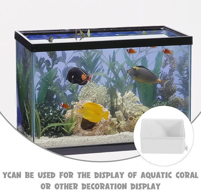 Automatic Fish Feeder for Aquarium Tank, Sealed Plastic Auto Fish Food Dispenser with Intelligent Timer, Small Size for Precise Feeding and Vacation Use