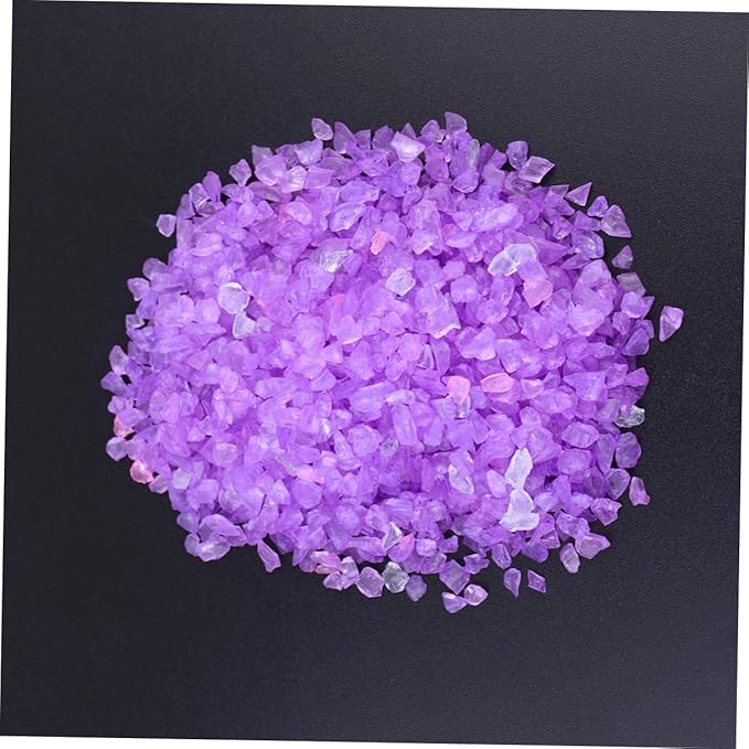 Unomor 2pcs Colored Glass Decorative Sand for Landscape Bottles Colored Sand for Fish Tank Aquariums Crafts Safe for Fish Versatile Home Decor