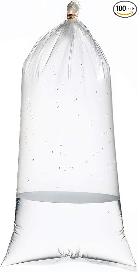 RESILIA Plastic, Leak-Proof Shipping Bags for Live Fish - 3" x 14" 002 mil, Double Bottom Seal, for Freshwater & Saltwater Fish, Case of 100