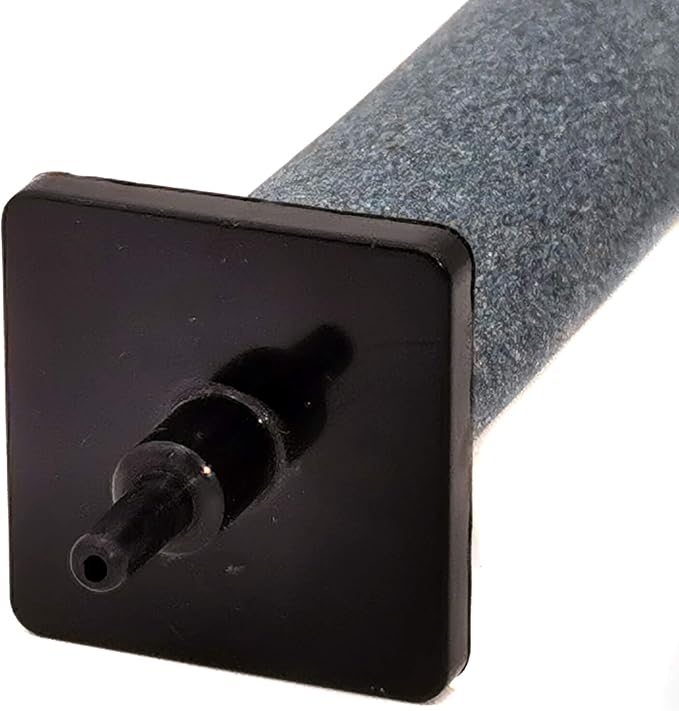ALEGI 6 inch Aquarium Air Stone Cylinder Bubbler with Plastic Shield for Hydroponic, Fish Tank