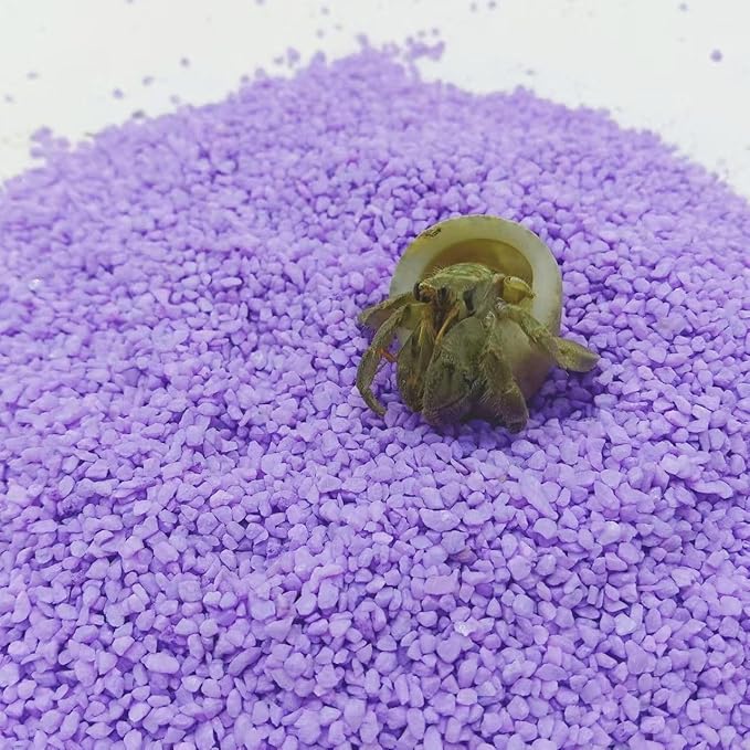Purple Substrate Sand, Reptiles, Aquarium Decorations, Aquarium Sand, Terrarium Bedding, Fish, Amphibians Shallow-Water Creature Supplies (200, g)