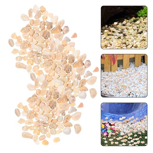 ORFOFE 1bag Natural Stone Decoration for Fish Tanks and Miniature Landscapes Gravel Bag of Versatile Decorative Rocks for Aquariums Terrariums and Sand Table Scenery
