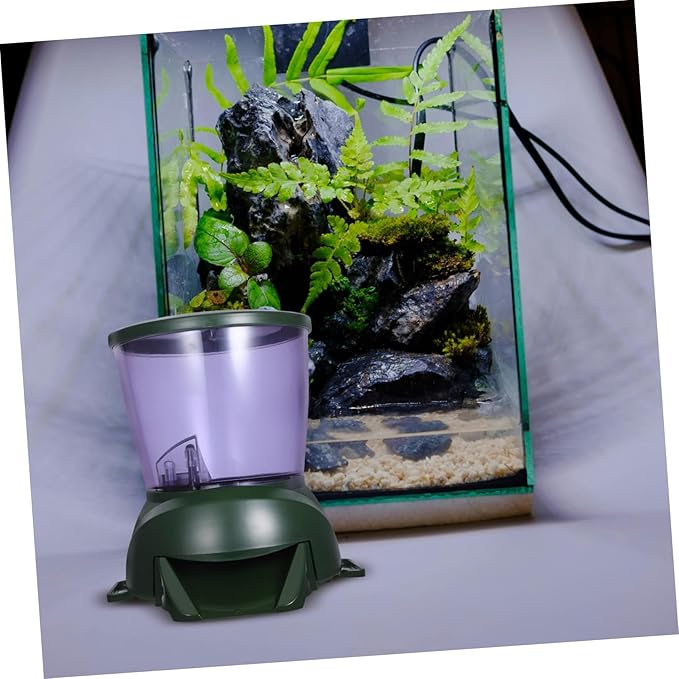 Automatic Fish Feeder with LCD Display Timing and Quantitative Feeding for Small Ponds and Aquariums Pellet Food Dispenser for Up to Days Battery Operated Without Batteries