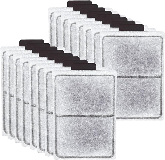 16 Pack PF-L Fish Tank Filter Cartridges, Aquarium Filter Cartridges Replacement Compatible with Top Fin Silenstream PF20, PF30, PF40 and PF75 Power Filters