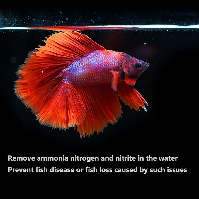 IOAOI PuriResin Aquarium Filter Media, Organic Filtration Resin, for Freshwater and Saltwater Fish Tank, Removes Driftwood Tannins, 100 ml