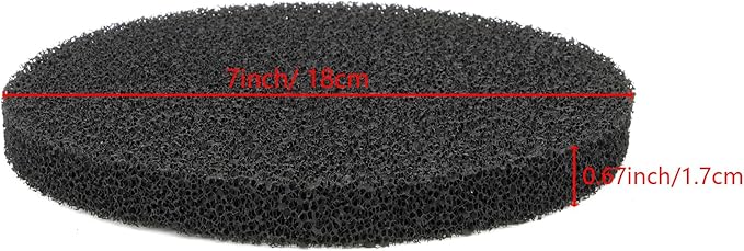 6 Pack Carbon Filter Pads Compatible with FX4 / FX5 / FX6 Canister Filter, Replacement Carbon Impregnated Foam