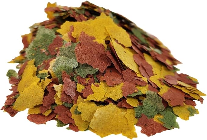 Tropical Fish Flakes, Mix of Krill, Color Enhancing, Spirulina Flakes for Cichlids, Angels, Tetras, Guppies, All Tropical Fish...WL…5-lbs Poly Bag