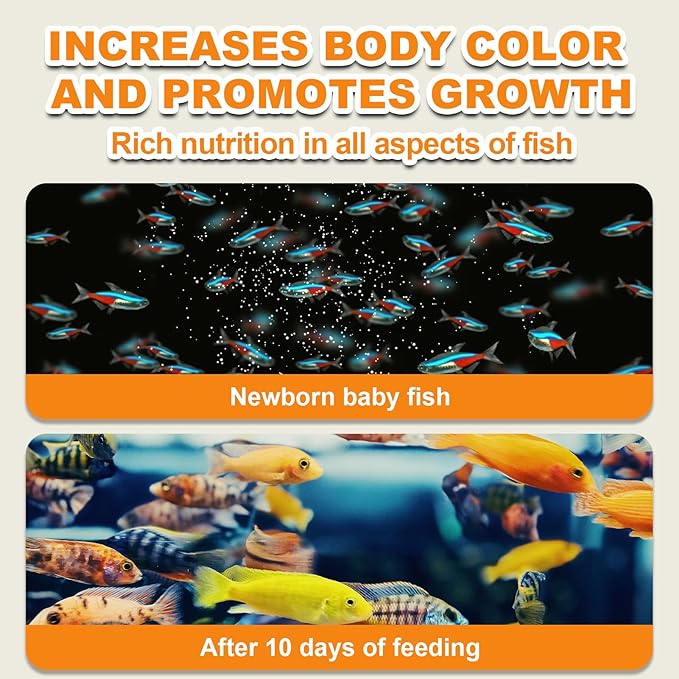 Brine Shrimp Eggs Fish Food - Sea Monkey Eggs 90% Hatch Rate Aquatic Foods for Freshwater & Saltwater Fish, Shrimp, Fry (5oz)