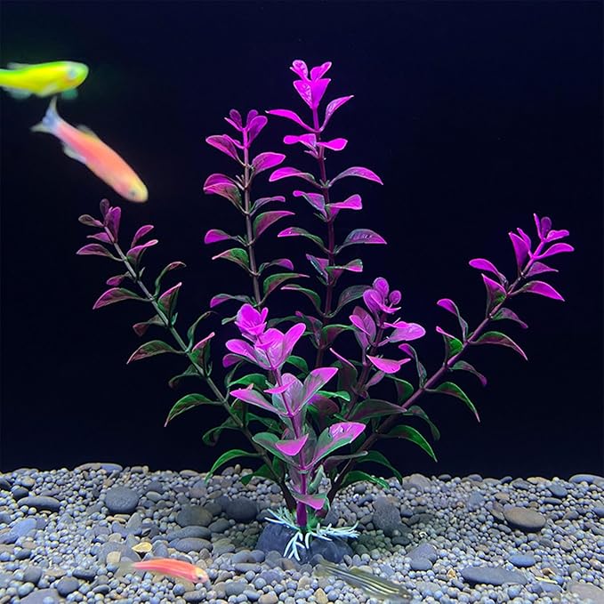 Artificial Aquarium Plant, Green, 1 Count, 4x2.6x18cm/1.57x1.02x7.09in, Realistic Aquatic Plant, Aquarium Decor Plastic Plants