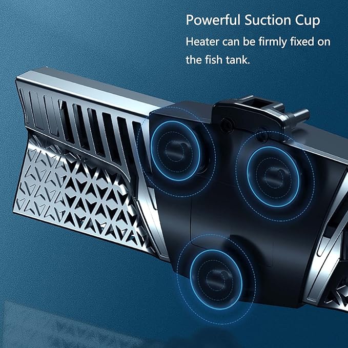 Carefree Fish Aquarium 300W 2IN1 PTC Ceramic Heater PID Control Digital Dual Independent Chip Control The Safest Most Accurate and Fastest Heater for Freshwater and Saltwater Tank (No Cooking Fish)