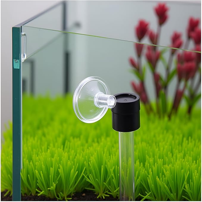 10Pcs Aquarium Suction Cup Clips Set, Fish Tank Air Line Holder, Clear Plastic for Glass Fish Supples