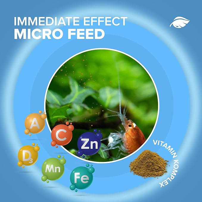 NatureHolic - Baby Shrimp Food, Breeding Food for Shrimp Babies, Made in Germany, Promotes Healthy Growth, Free from Fish Meal and Low-Quality Animal Meals