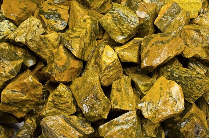 Fantasia Materials: 1 lb Tiger Jasper Rough Stones from India