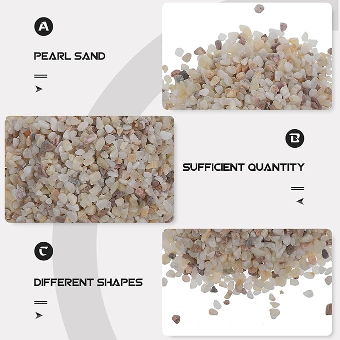 BESTYASH Aquarium Gravel and Polished Natural Pebbles 1kg for Fish Tank Decoration Aquarium Rocks and Sand for Freshwater Aquatic Pets Suitable for Vase Filling and Landscaping